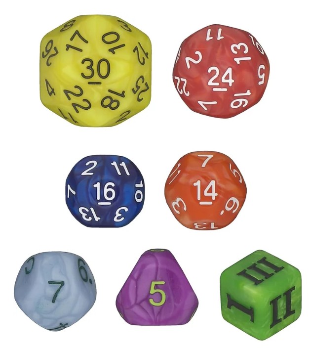 Dadi Strambi per DCC - Multicolor
